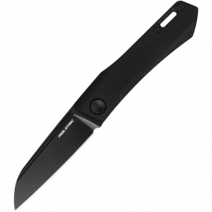 Real Steel 7064BB Solis Lite Slip Joint Black Folding Knife Black Handles
