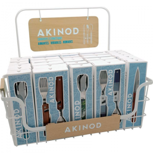 Akinod I000043 Metal and Wood Display Basket