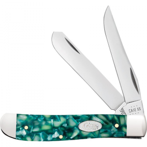 Case XX 71381 Mini Trapper Knife Sparxx Green Handles