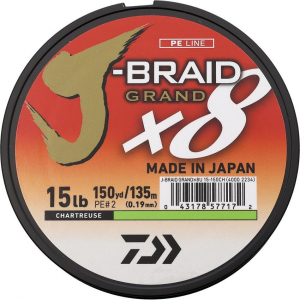 Daiwa JBGD8U15C J-Braid Grand Line 15/150 Char