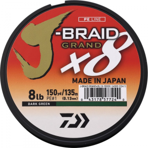 Daiwa JBGD8U8D J-Braid Grand Line 8/150 DG