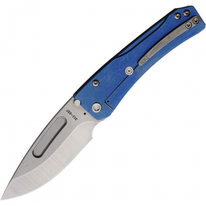 Medford L2014TD37A2 Slim Midi Left Hand Framelock Knife Blue Handles