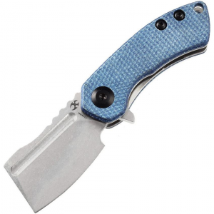 Kansept 3030M1 Mini Korvid Linerlock Knife Blue Handles