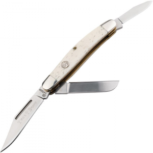Boker 110854 Trad Series Stockman Knife White Handles