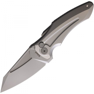 Heretic 021LG Sumo Button Lock Knife Gray Handles