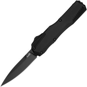 Kershaw 9000BLK Auto Livewire OTF Black Knife Black Handles