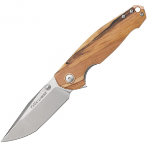 Viper 5985PI Katla Linerlock Knife with Flammed Poplar Handles