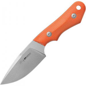 Viper 4040GO Handy Stonewash Fixed Blade Knife G10 Orange Handles