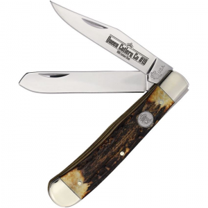 Queen SH54 Trapper Knife Stag Handles
