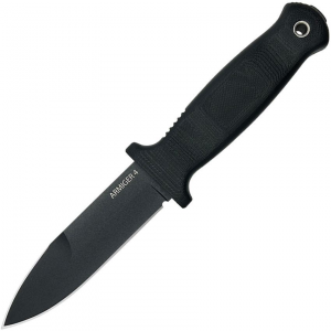 Demko 09647 Armiger 4 Spear Black Fixed Blade Knife Black Handles