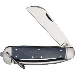Rough Rider 2643 Marlin Spike Knife Denim Micarta Handles