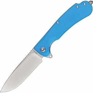 Daggerr WKFBLSW Wocket Linerlock Knife with Blue Handles