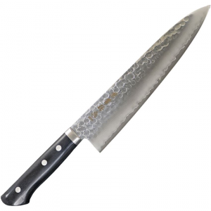 Kanetsune 947 Gyutou Clad Blade 210mm Knife Black Wood Handles