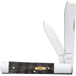 Case XX 14006 Razor Knife Black Curly Oak Handles