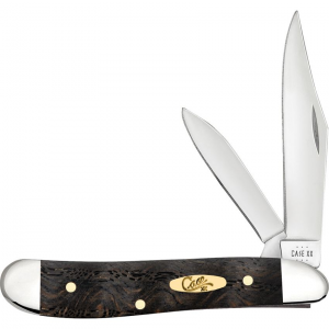 Case XX 14005 Peanut Knife Black Curly Oak Handles