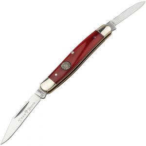Boker 110844 Small Pen Knife Smooth Red Handles