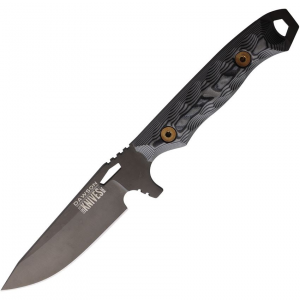 Dawson 83533 Outcast Black Apocalyptic Fixed Blade Knife Black/Gray Handles