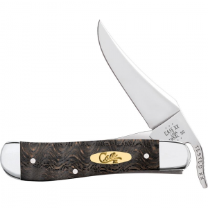 Case XX 14002 Russlock Knife Black Curly Oak Handles