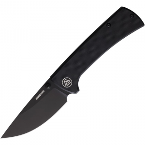 Eikonic 100BB RCK9 Black D2 Linerlock Knife Black Handles