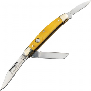 Boker 110859 Large Stockman Knife Yellow Handles