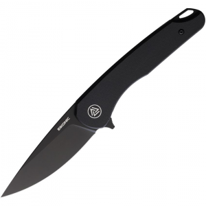 Eikonic 440BB Dromas Linerlock Knife Black Handles