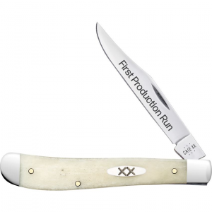 Case XX 93312 Slimline Trapper Knife Natural Bone Handles