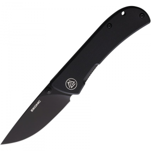 Eikonic 220BB Fairwind Black Linerlock Knife Black Handles