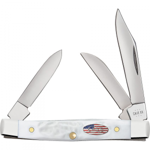 Case XX 14106 Stockman Knife White Synthetic Handles