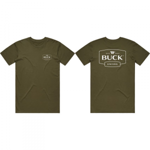 Buck 13868 Logo T-Shirt OD Green Green XL