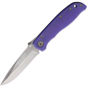 Hard Hat 820PU Linerlock Knife Purple Handles