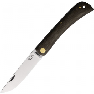 OTTER-Messer 143MIGR Medium Carbon Steel Hippekniep Knife GreenMicarta Handles