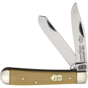 German Eye JY Trapper Knife Yellow Handles