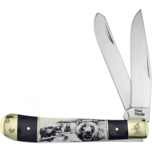 Frost Cutlery & Knives 108BHSBB Bear Trapper Buffalo Horn
