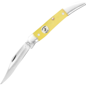Bear & Son C31931 Little Toothpick Folding Pocket Knife with Yellow Delrin Handle