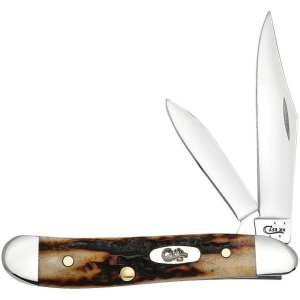 Case 09443 Peanut Folding Pocket Knife with Red Stag Handle