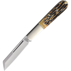 Bear & Son 5180 Large Sheepsfoot Barlow Knife Stag Handles