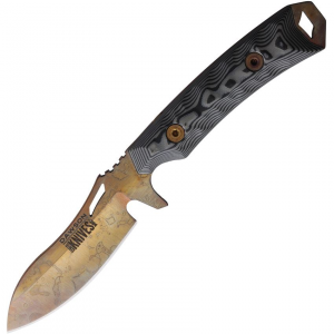 Dawson 15831 Harvester Arizona Copper Fixed Blade Knife Gray/Black Handles