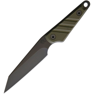 Medford 114SPQ10KO UDT-1 G10 Black Fixed Blade Knife OD Green G10 Handles