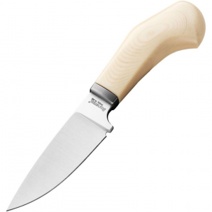 LionSTEEL WL1MW Willy Satin Fixed Blade Knife Lvory Handles