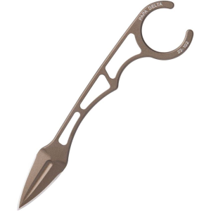 TOPS PD01 Papa Delta Bronze Fixed Blade Knife Bronze Handles
