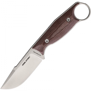 Real Steel 3612RM Furrier Harpoon Steel Fixed Blade Knife Red Handles