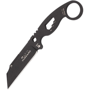 Hydra 01BLACKSBL Buzzard Vulture Black Fixed Blade Knife Wrench Handles