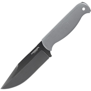 Condor 183149RGHC Fighter Black Carbon Steel Fixed Blade Knife Rhino Gray Handles