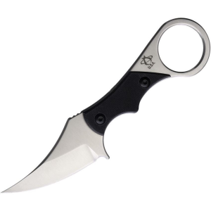 Mantis 8301 Sabot I Satin Fixed Blade Knife Black Handles