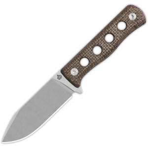 QSP 155A1 Canary Fixed Blade Knife Brown Handles