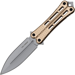Tac Force FIX023BZ Bead Blast Fixed Blade Knife Bronze Handles