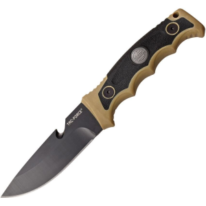 Tac Force FIX005TN Tactical Drop Point Fixed Blade Knife with Tan Nylon Handle