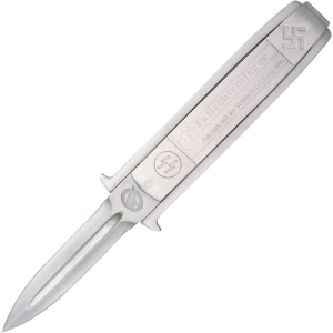 China Made MI1944 Paratrooper Dagger Fixed Blade Knife with German Artwork and Stainless Handle