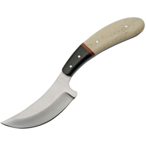 Pakistan Cutlery 203419BO Skinner Satin Fixed Blade Knife Natural Bone Handles