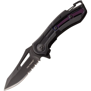 Tac Force 1026PL Framelock Knife A/O Purple Handles